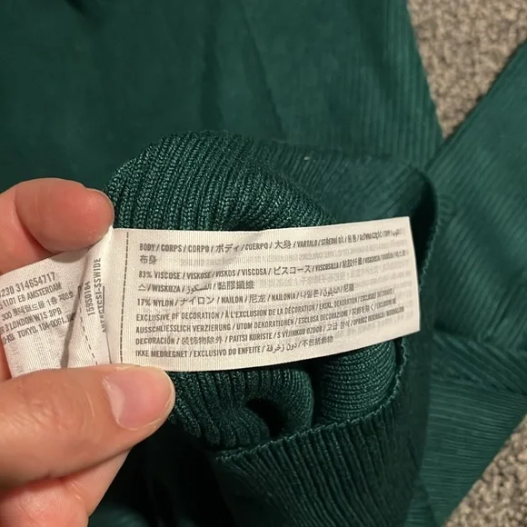 Abercrombie & Fitch Long Sleeve Sweetheart Neckline Sweater Dress (M) FINAL SALE - Picture 3 of 3